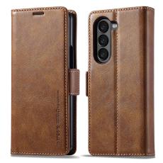 LC.imeeke - LC.IMEEKE Samsung Galaxy Z Fold6 Pl&aring;nboksfodral Konstl&auml;der - Brun