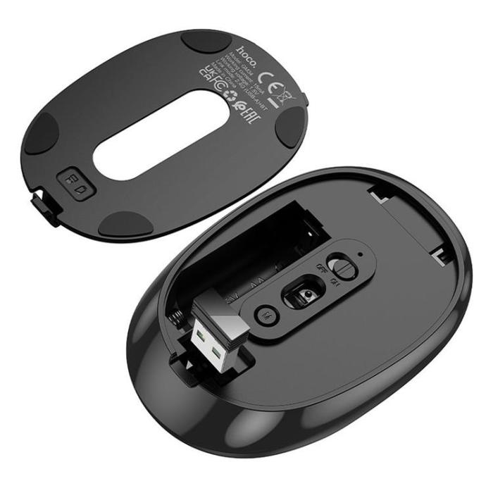 Hoco - Hoco Trådlös Datormus 2.4G 1600 DPI GM34 - Metallgrå