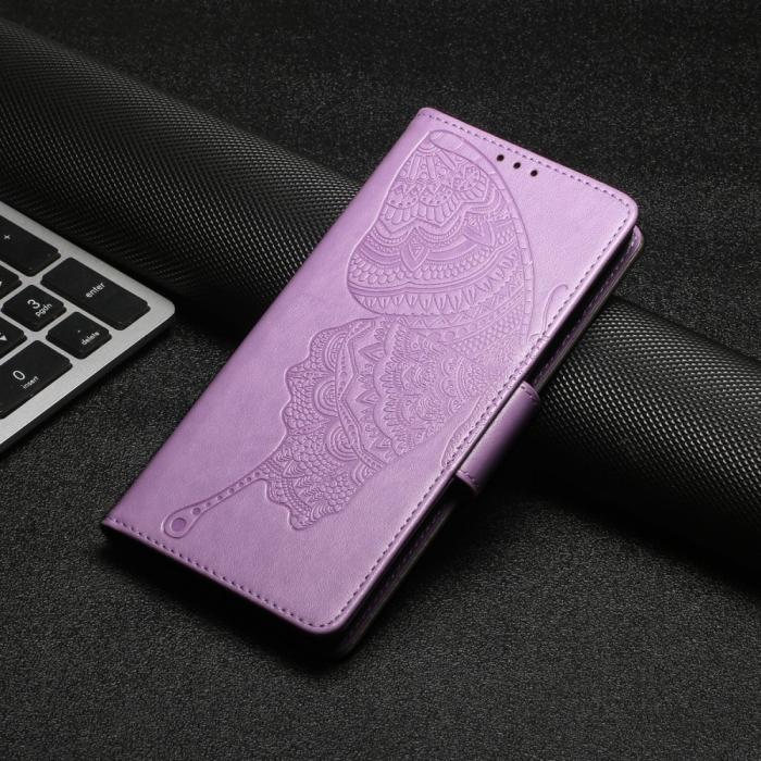 OEM - Fjärilar iPhone 13 Pro Max Plånboksfodral - Lila