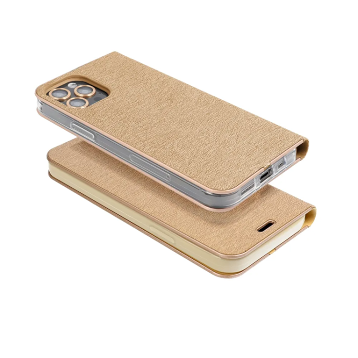 OEM - iPhone 16e Plånboksfodral Luna - Guld