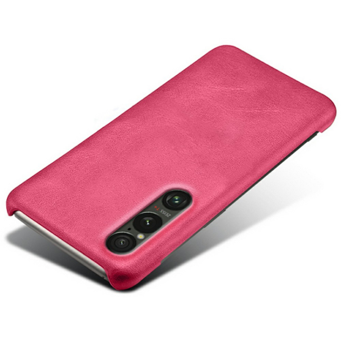 A-One Brand - Sony Xperia 1 VII Mobilskal Calfskin Texture PU-Läder - Rosa