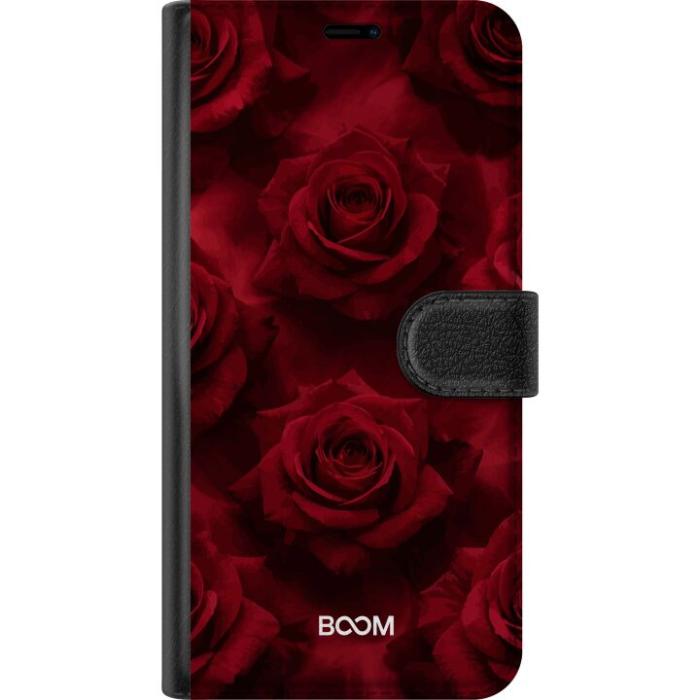 iSecrets - Plånboksfodral till Motorola Moto G24 med Crimson Rose