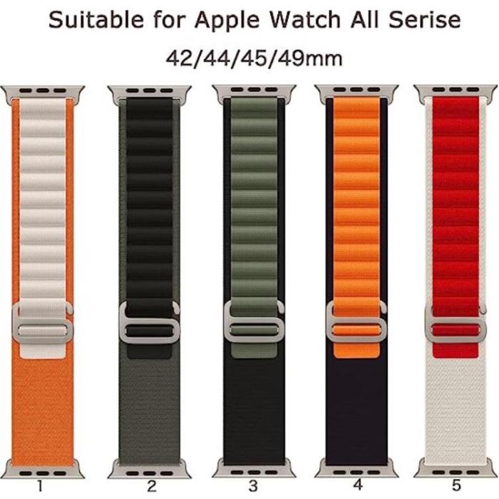 OEM - Apple Watch 2/3/4/5/6/7/SE (38/40/41mm) Alipine Loop Armband