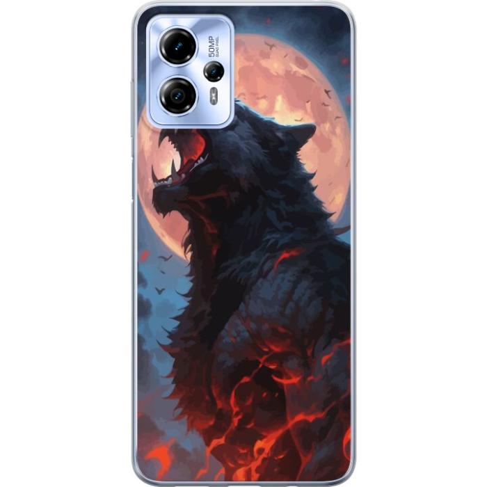 iSecrets - Mobilskal till Motorola Moto G13 med Ylande varg