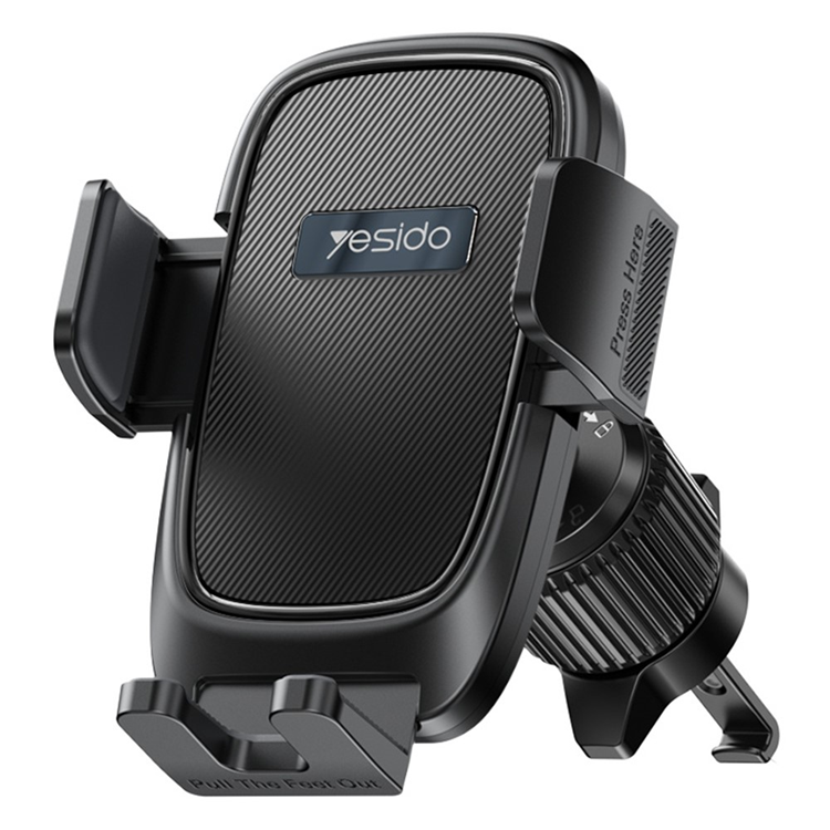 YESIDO Bilhållare Luftventil Outlet Rotatable C241 - Svart | 264 | AlltMobil