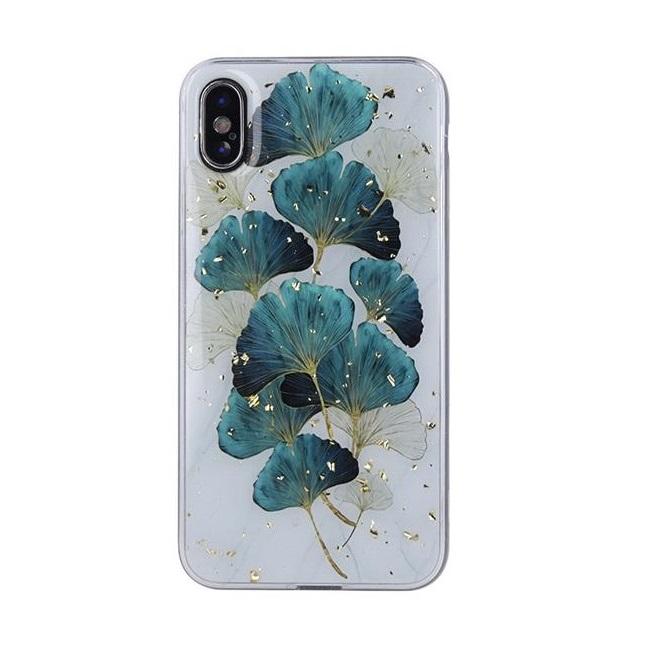 Galaxy S24 FE Mobilskal Guld Glam - Leaves | 2353 | AlltMobil