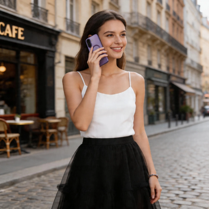 Tech-Protect - Tech-Protect Mobilskal För Galaxy A37 5G Magsafe Magflex - Cobalt Violet