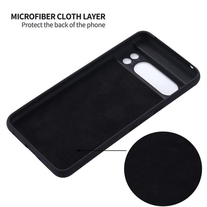 OEM - Google Pixel 8 Pro Mobilskal Liquid Silikon - Svart