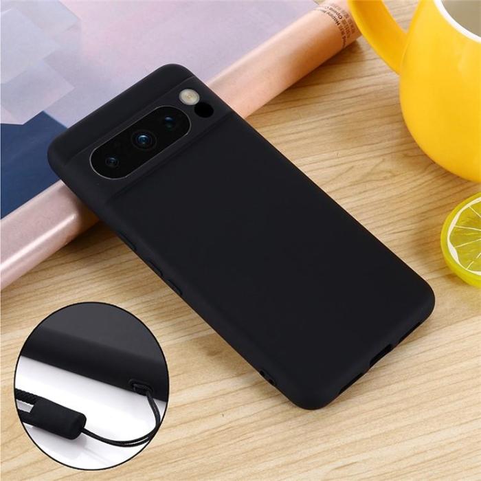 OEM - Google Pixel 8 Pro Mobilskal Liquid Silikon - Svart