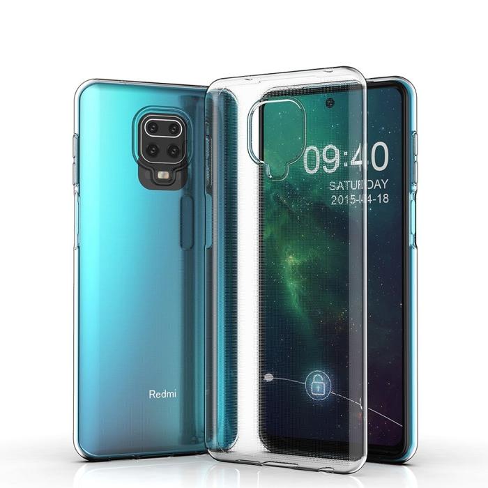 OEM - Redmi Note 9S/9 Pro Baksideskal Clear 2mm Mjukplast