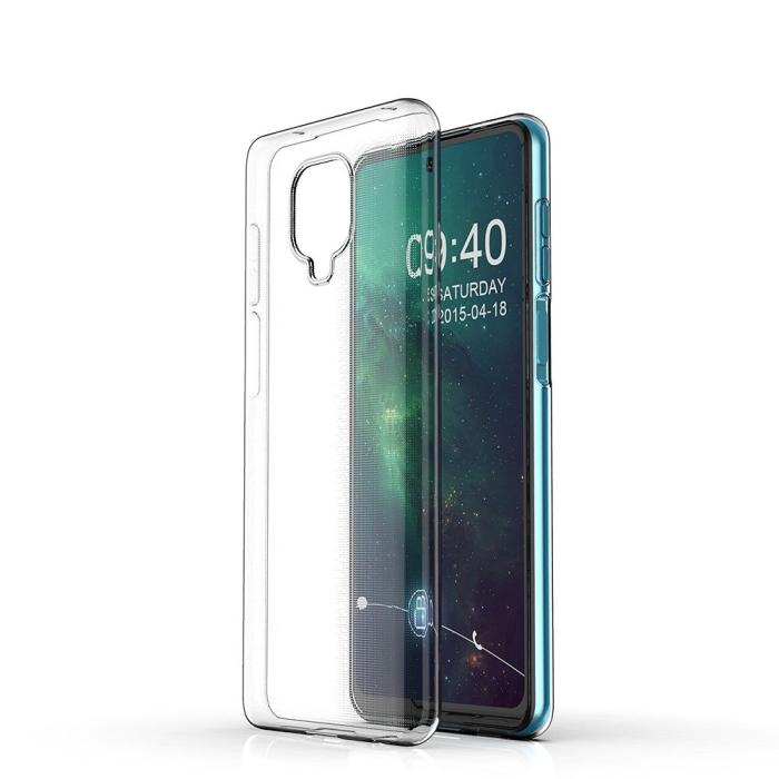 OEM - Redmi Note 9S/9 Pro Baksideskal Clear 2mm Mjukplast