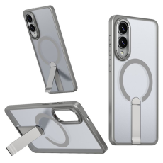 A-One Brand - Galaxy S25 Edge Mobilskal MagSafe Kickstand Acrylic - Titangrå