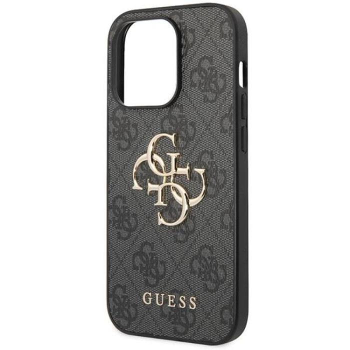 Guess - Guess iPhone 15 Pro Max Mobilskal Big Metall Logo - Grå