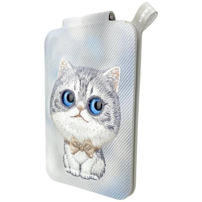 NIMMY - Nimmy MagSafe Korthållare och Mobilställ Big-Eye Cute Pets 2.0 Cat - Grå