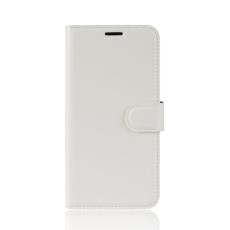 OEM - Litchi Plånboksfodral till Samsung Galaxy A6 Plus - Vit
