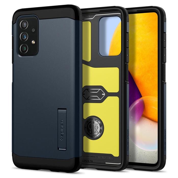 UTGATT5 - Spigen - Tough Armor Mobilskal Galaxy A72 - Metal Slate