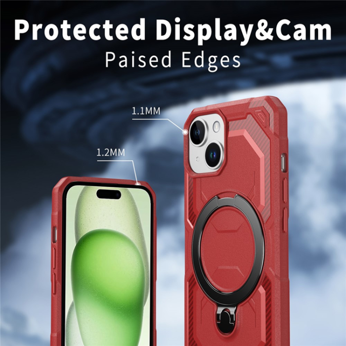 A-One Brand - iPhone 15 Mobilskal MagSafe Kickstand TPU + PC