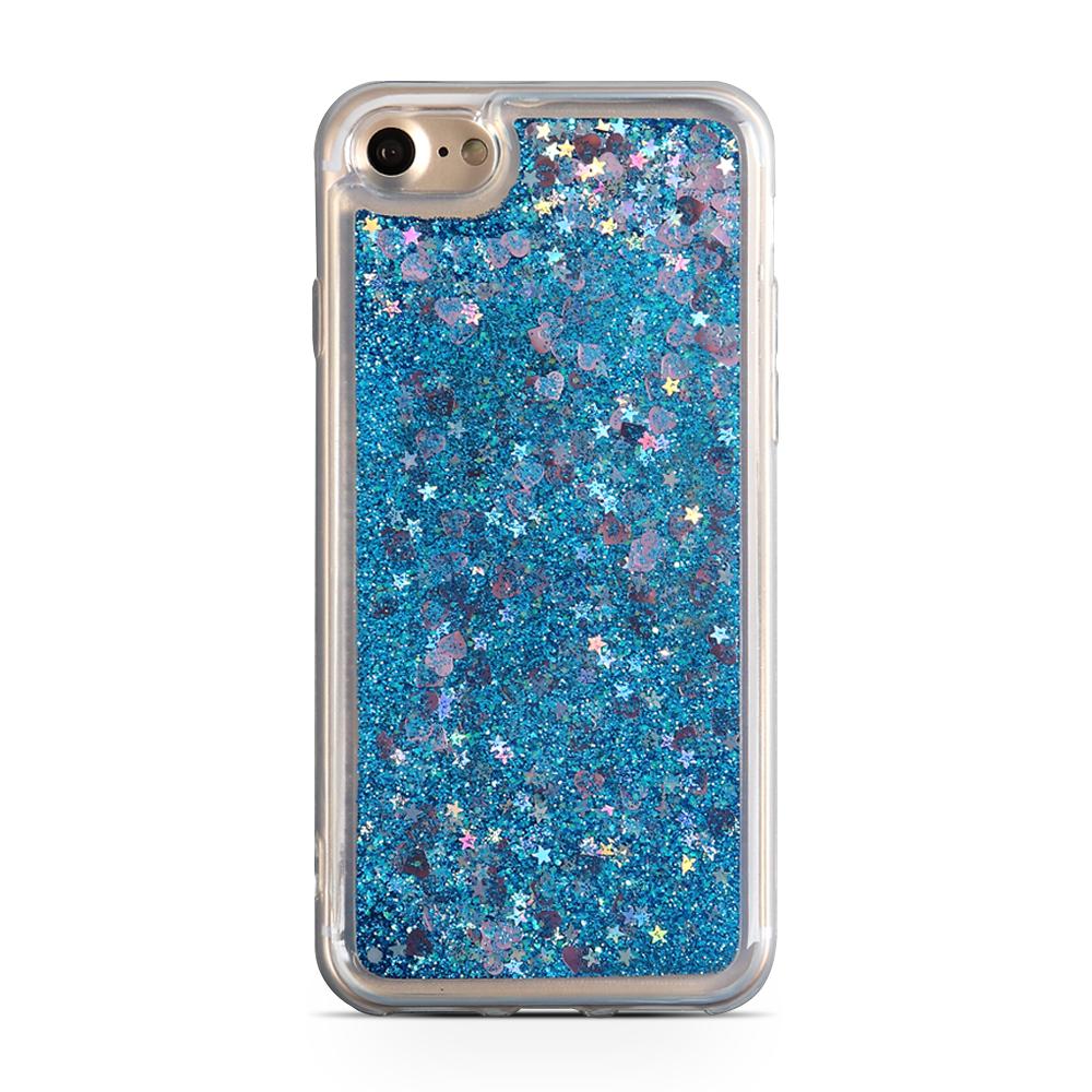 Glitter skal till Apple iPhone 8 - Blå