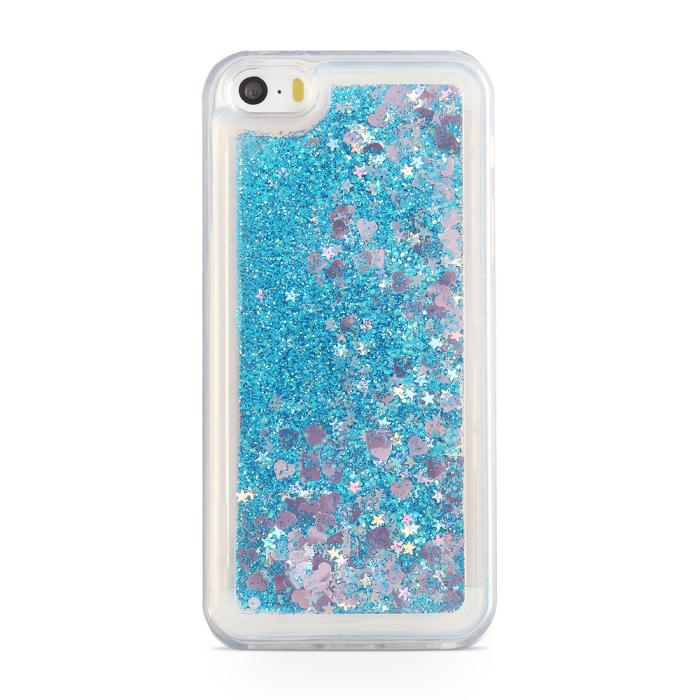 UTGATT4 - Glitter Skal till Apple iPhone 5/5S/SE - Blå