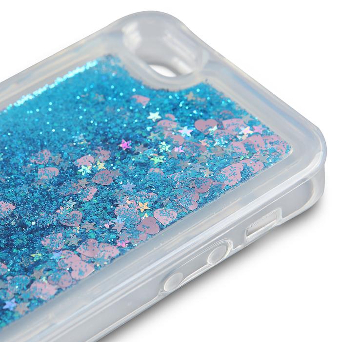 UTGATT4 - Glitter Skal till Apple iPhone 5/5S/SE - Blå