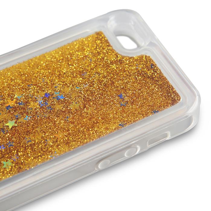 UTGATT5 - Glitter skal till Apple iPhone SE/5S/5 - Guld
