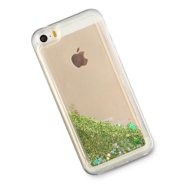 UTGATT4 - Glitter Skal till Apple iPhone 5/5S/SE - Grön