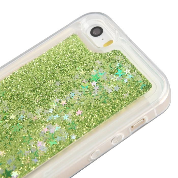 UTGATT4 - Glitter Skal till Apple iPhone 5/5S/SE - Grön