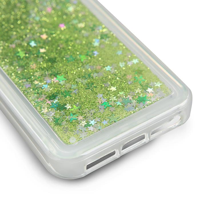 UTGATT4 - Glitter Skal till Apple iPhone 5/5S/SE - Grön