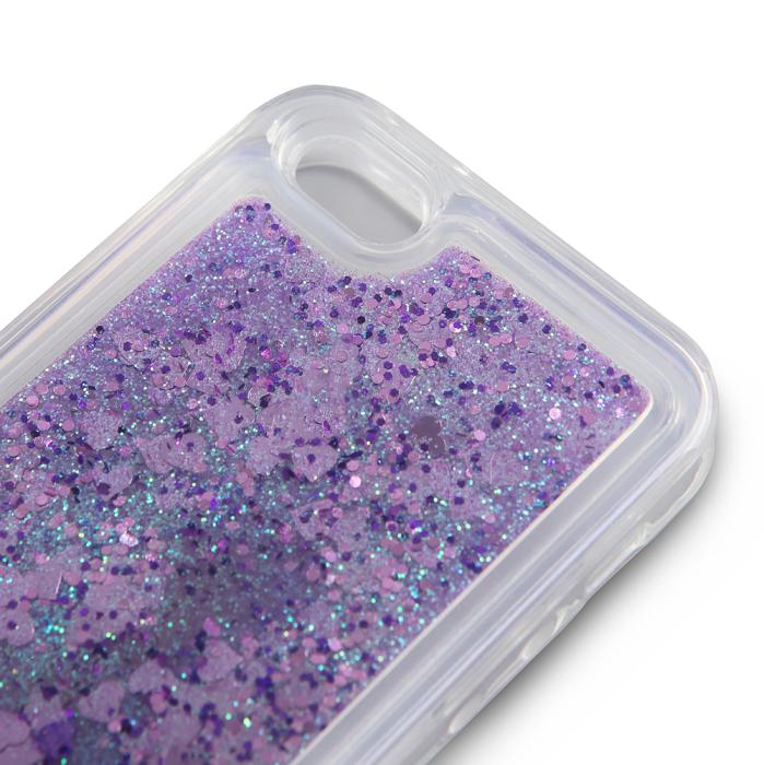 UTGATT5 - Glitter skal till Apple iPhone SE/5S/5 - Lila