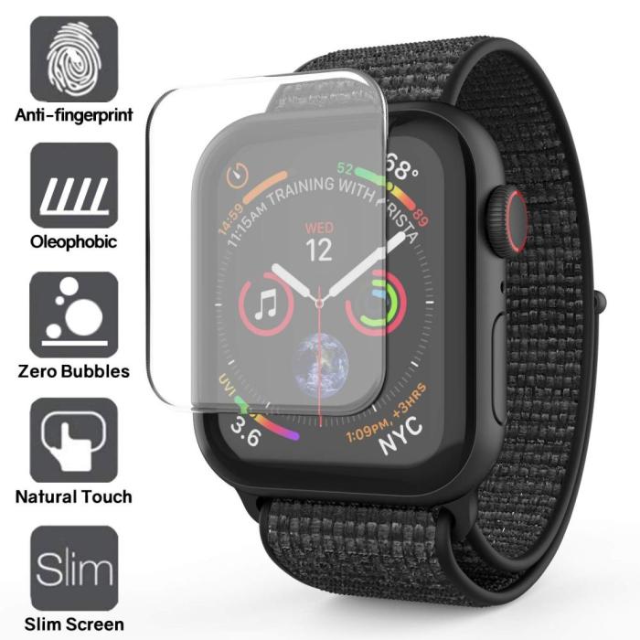 UTGATT5 - Whitestone Härdat Glas Dome Apple Watch 4/5 (44Mm) Clear