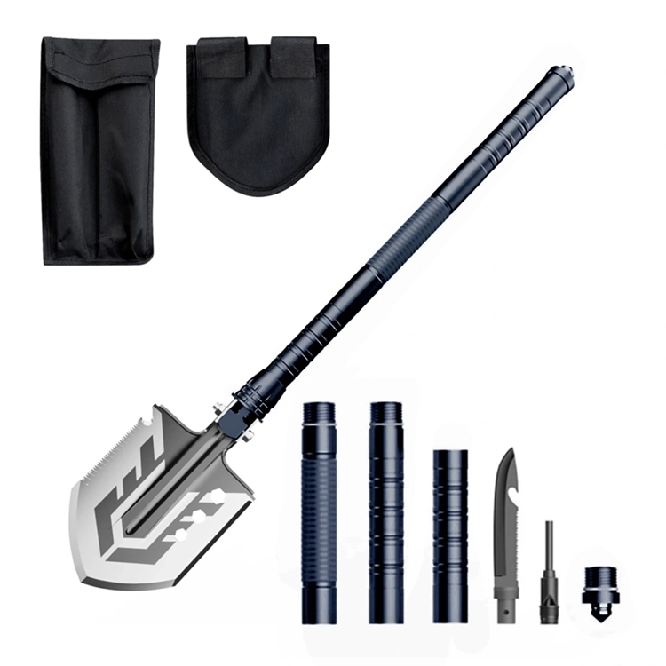 Wozinsky överlevnad Bushcraft Spade Kniv Brytare Flinta Visselpipa Harpun