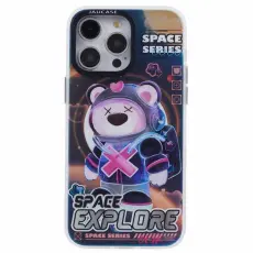 JAUCASE - JAUCASE iPhone 15 Pro Max Mobilskal MagSafe - Space Explore Bear
