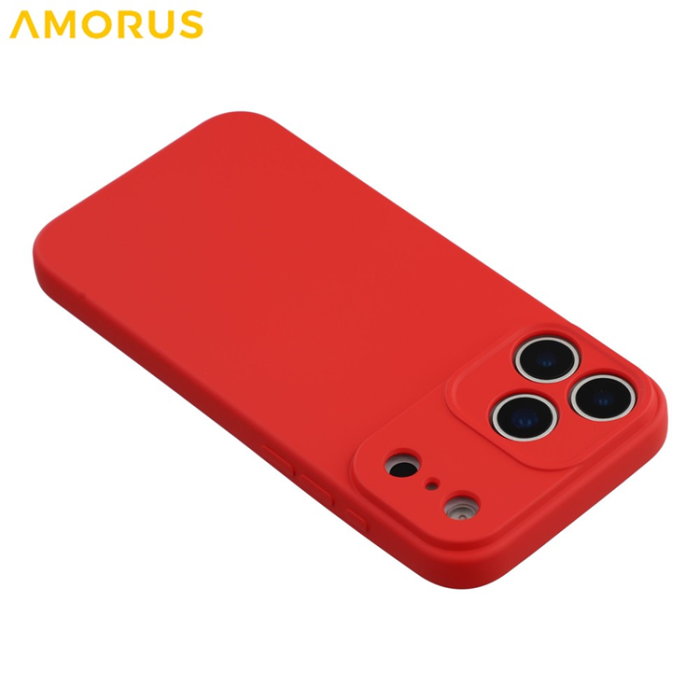 Amorus - AMORUS iPhone 17 Pro Max Mobilskal Precise Cutouts - Röd