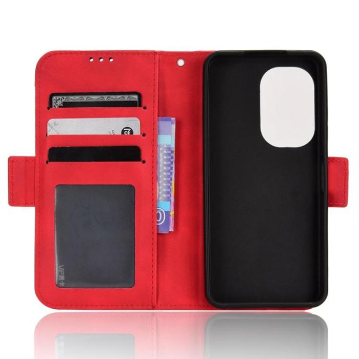 OEM - Asus Zenfone 9 Plånboksfodral PU Läder - Röd