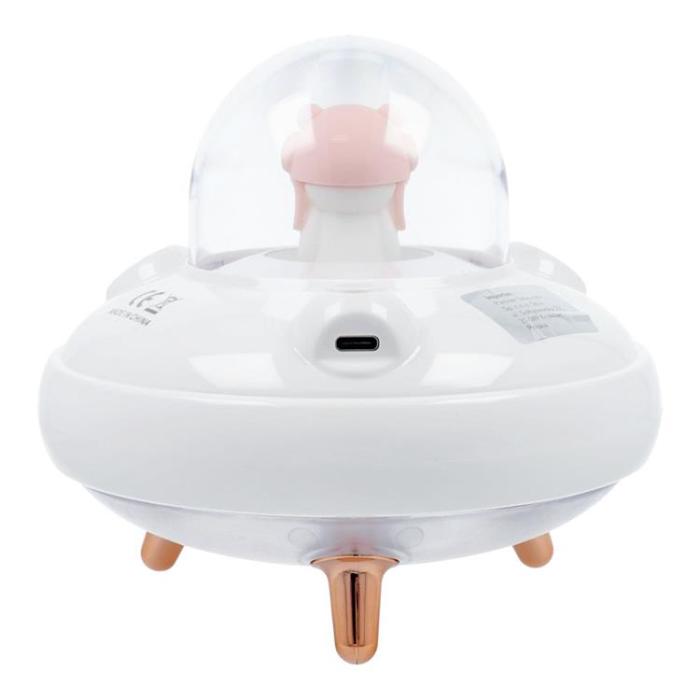 OEM - Aromaterapimaskin Luftfuktare/Diffusor UFO - Vit