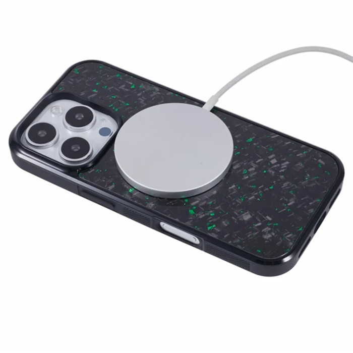 A-One Brand - iPhone 16 Pro Max Mobilskal Aramid Fiber Forged - Grön