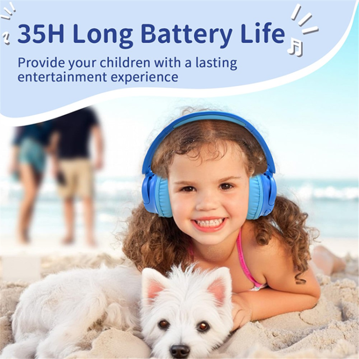 WIWU - WIWU Over-Ear Trådlösa Hörlurar för Barn Bluetooth KTD-2 - Grön