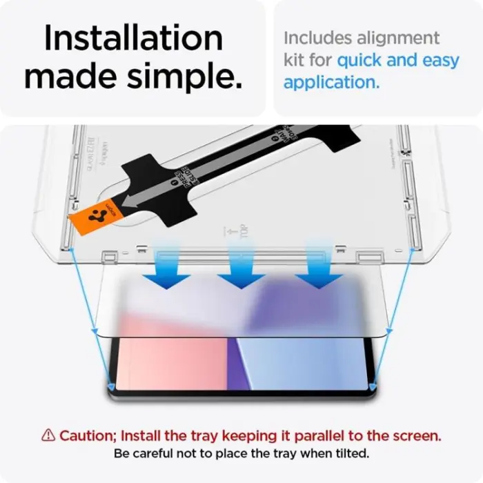 Spigen - Spigen iPad Air 11 (2024) Härdat Glas Skärmskydd GLAS.TR ”EZ FIT”
