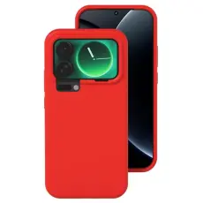 A-One Brand - Xiaomi 17 Pro Max Mobilskal Silikon Shockproof - Röd