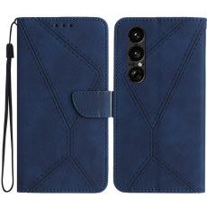 A-One Brand - Sony Xperia 1 VII Plånboksfodral Skin Touch Lines Imprinted