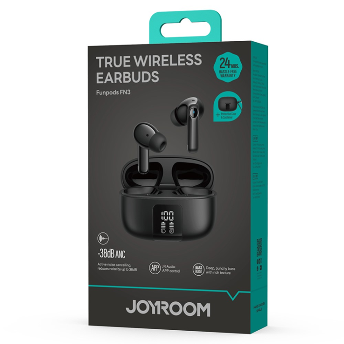 Joyroom - Joyroom In-Ear Hörlurar Bluetooth ANC JR-FN3 - Svart
