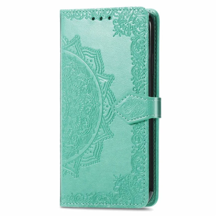 A-One Brand - Google Pixel 10/10 Pro Plånboksfodral Mandala Flower - Grön