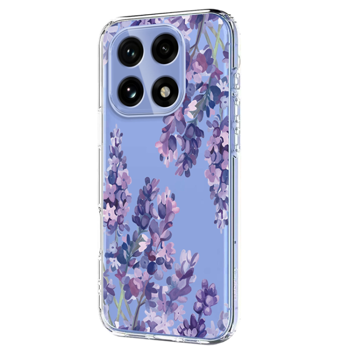 A-One Brand - OnePlus 15 Mobilskal Butterfly Floral Pattern - Wisteria