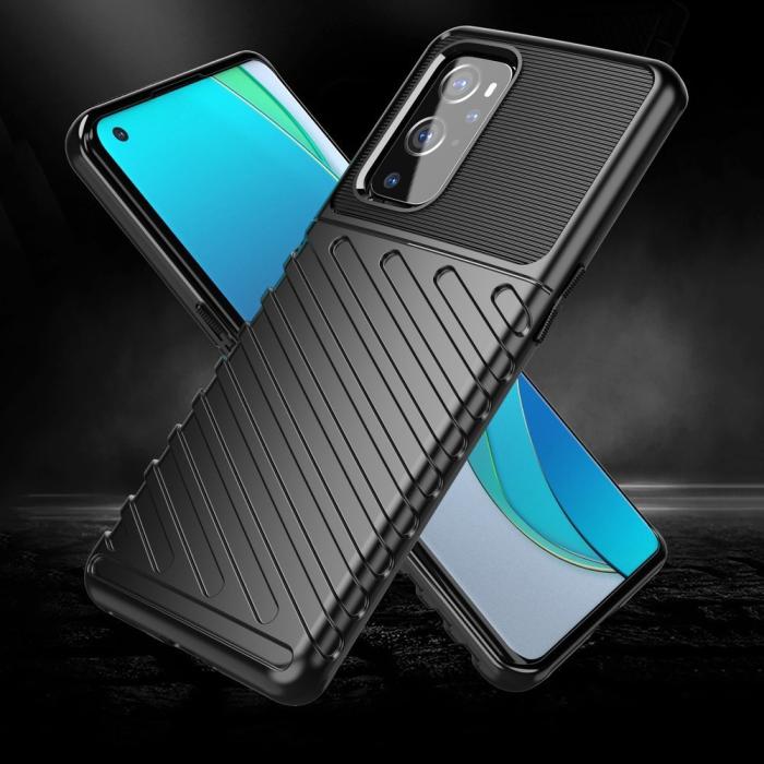 UTGATT1 - Thunder Flexible Tough Rugged Skal OnePlus 9 Pro - Svart