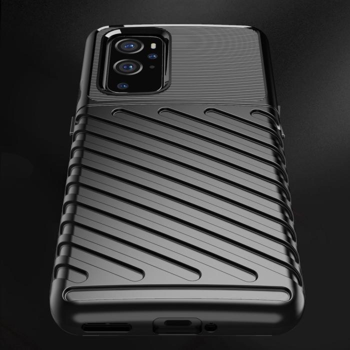 UTGATT1 - Thunder Flexible Tough Rugged Skal OnePlus 9 Pro - Svart