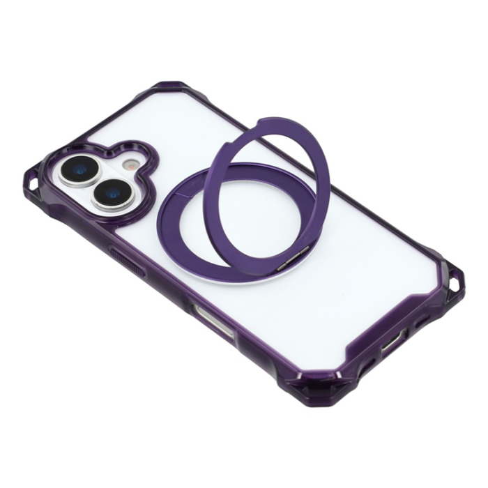 A-One Brand - iPhone 17 Mobilskal MagSafe Ring Kickstand - Lila