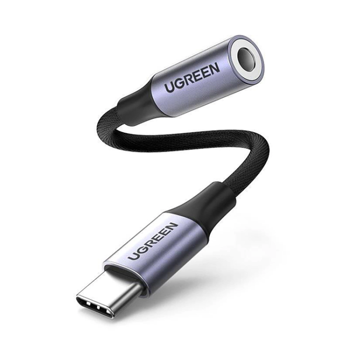Ugreen - Ugreen Adapter USB-C till Audio Miniuttag 3.5 mm för Hörlurar - Grå
