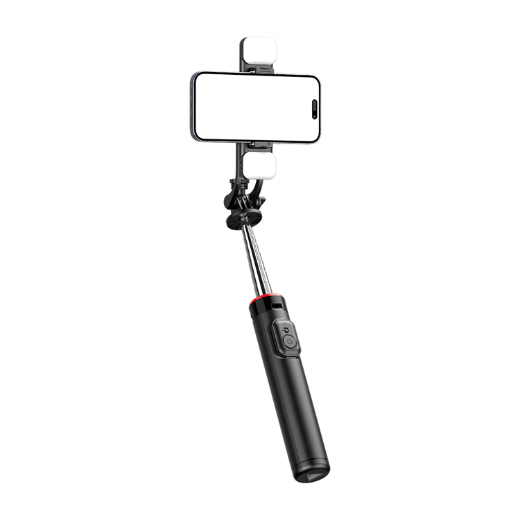 Selfiestick Teleskopstativ 1.3m Med Dubbel Lampa | 264 | AlltMobil