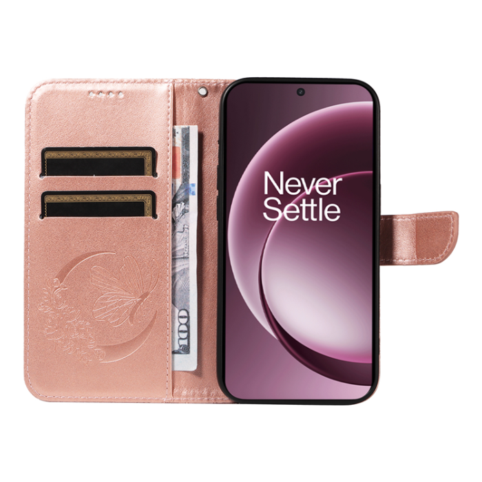 A-One Brand - OnePlus 15 Plånboksfodral Butterfly Pattern Konstläder