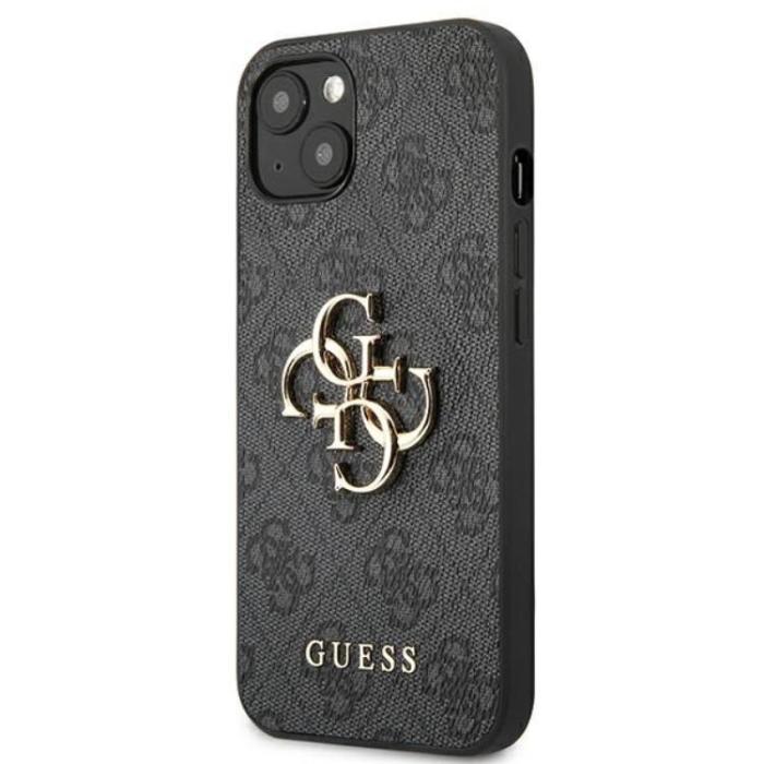 Guess - Guess iPhone 13/14/15 Mobilskal 4G Big Metal Logo - Grå